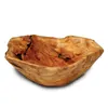 Hot New Products Shan Mu Tree Root bowl Natural Sharp And Color Hand Carved Wooden Bowl Salad Bowl