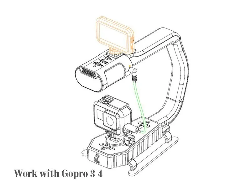 Microphone DSLR rig-handheld camera stabilizer-U-Grip steadicam14.jpg