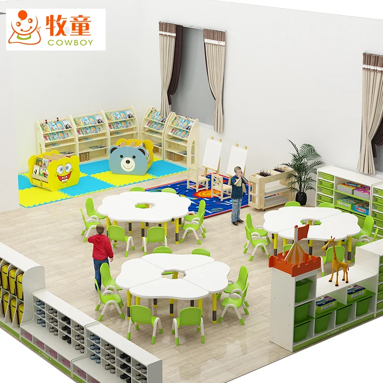 2018 Modern Children Furniture Sets Play School Kindergarten Classroom ...