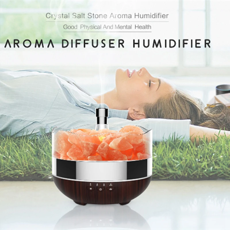 400ml Ultrasonic Aroma Cool Mist Humidifier Salt Lamp For Home Buy