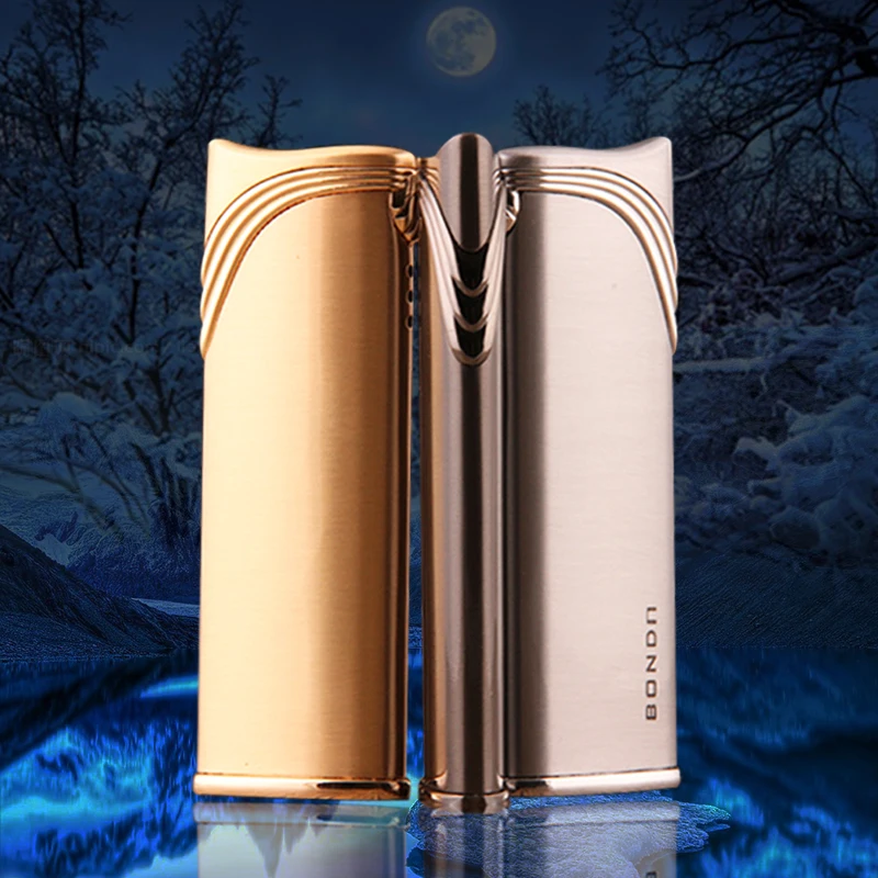 Bd637 New Exotic Oem Creative Windproof Metal Long Gas Lighter Custom