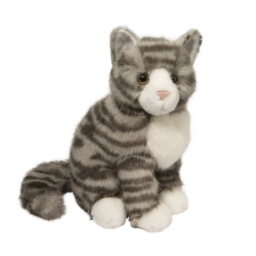 stuffed tabby cat