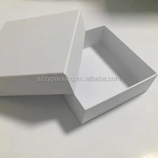 Download Rigid Box Custom White Gift Boxes Storage Gift Box Mockup ...