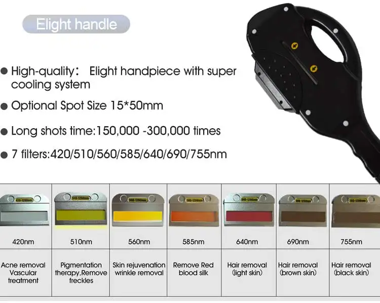 4 in 1 808 diode laser hair removal + Elight skin rejuvenation + ND YAG laser tattoo removal + RF slimming machine