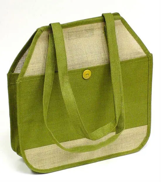 jute bag with bamboo handle