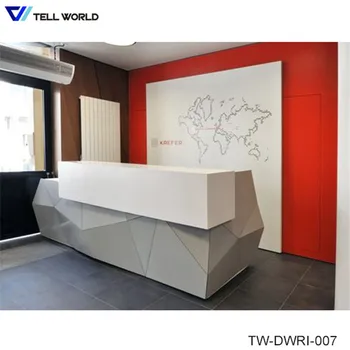 marble reception counter desk cash restaurant display case larger