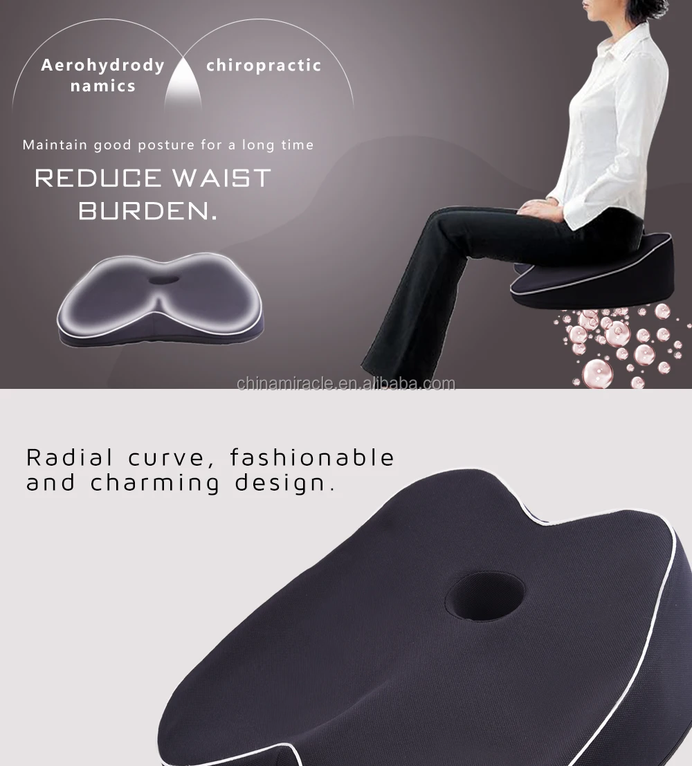 Amazon Hot Memory Foam Ischial Tuberosity Bursitis Seat Cushion Support