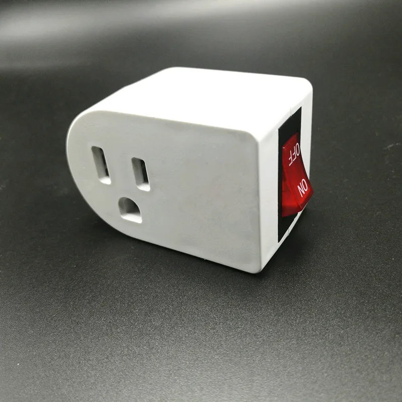 3 Prong Grounded Single Port Power Adapter With Red Indicator On/off Switch 1pk for sale online 