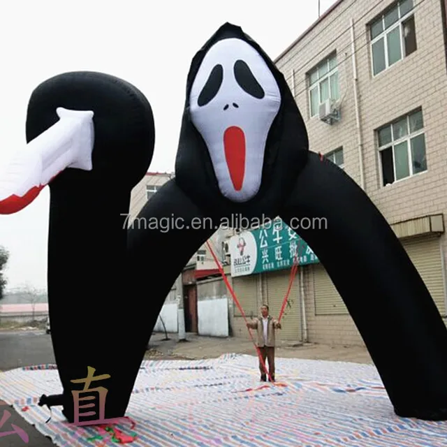 halloween horror ghost ghost door arch inflatable model inflatable cartoon inflatable props halloween decorations