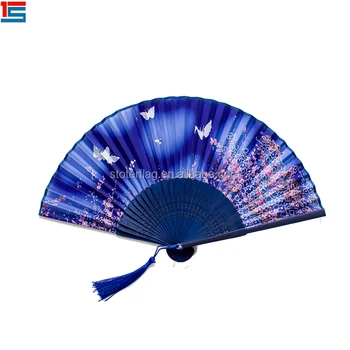 chinese fan hand promotional paper custom printed larger