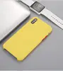 Dual Color Button Microfiber Silicone Phone Case For iphoneX