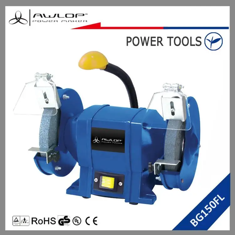 Awlop 250w Hand Powered Horizontal Diamond Wheel Bench Grinder