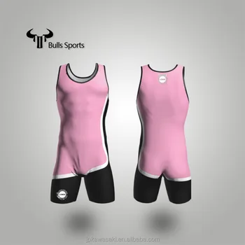pink wrestling singlet