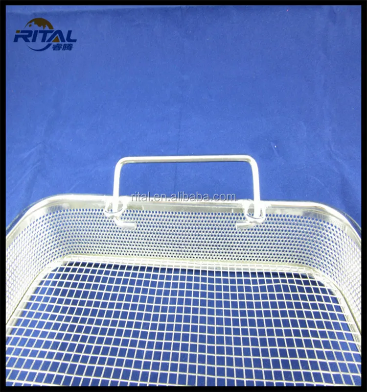 Stainless Steel Wire Mesh Kitchen Cooking Deep Frying Basket/chicken