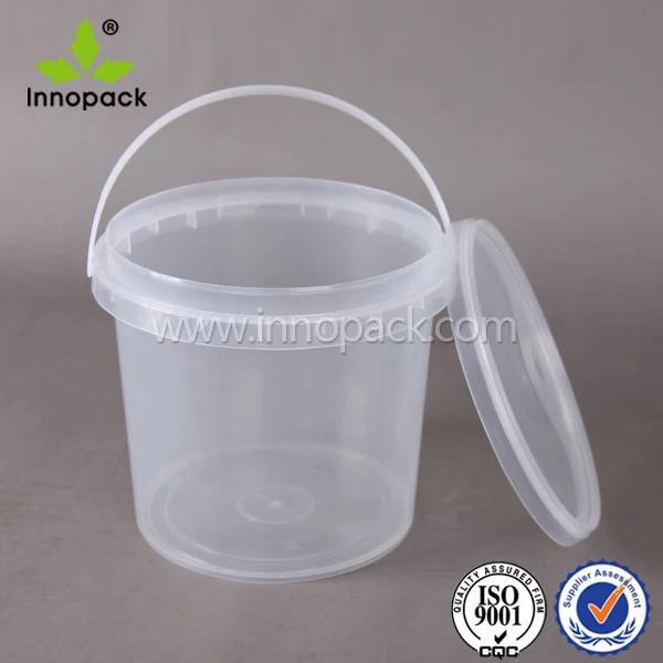 4l/ 5l Small Round Plastic Tubs Container With Lids - Buy 4l/ 5l