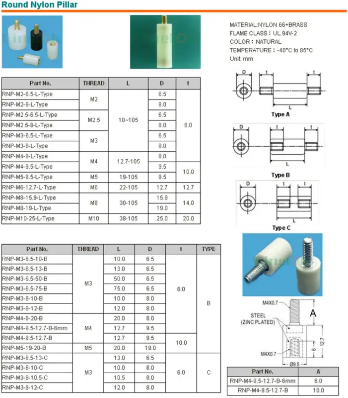 Nylon Spacer Support Fastening Solutiongs M3 Femalefemale Pcb Spacer