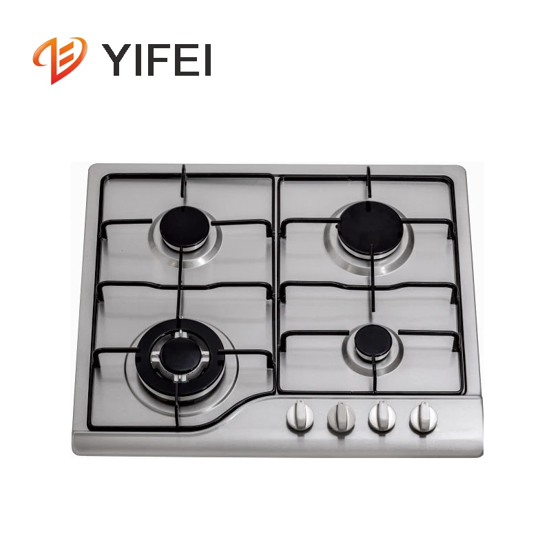 2019 popular 590 mm stainless steel 4 burner gas hob with best quality