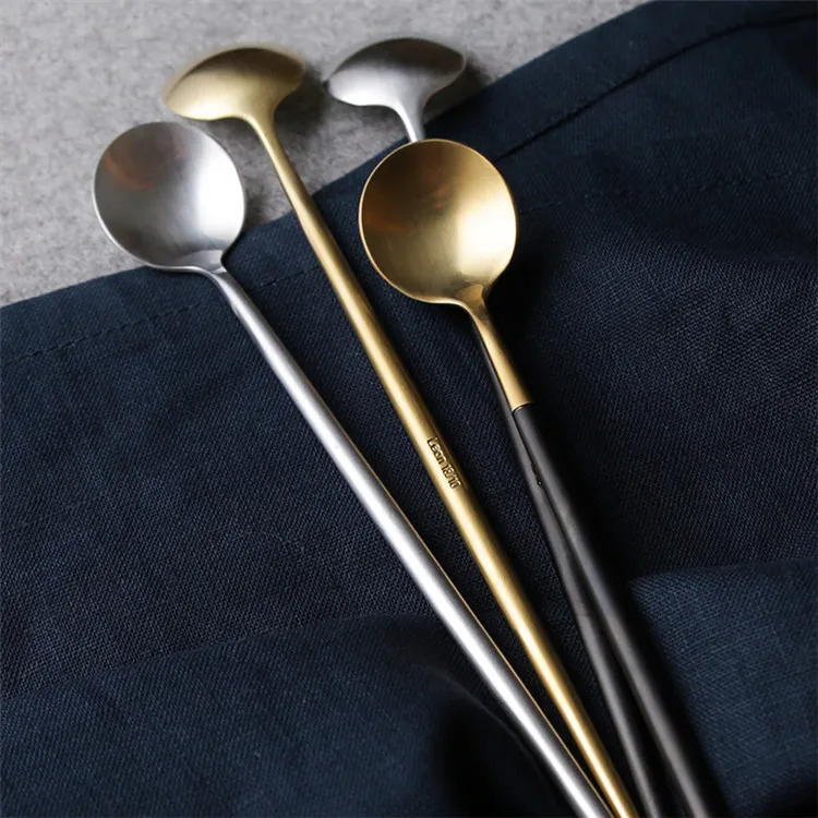 Cheap Gold Color Stainless Steel Dessert Spoon/ Tea Spoon/sugar Spoon