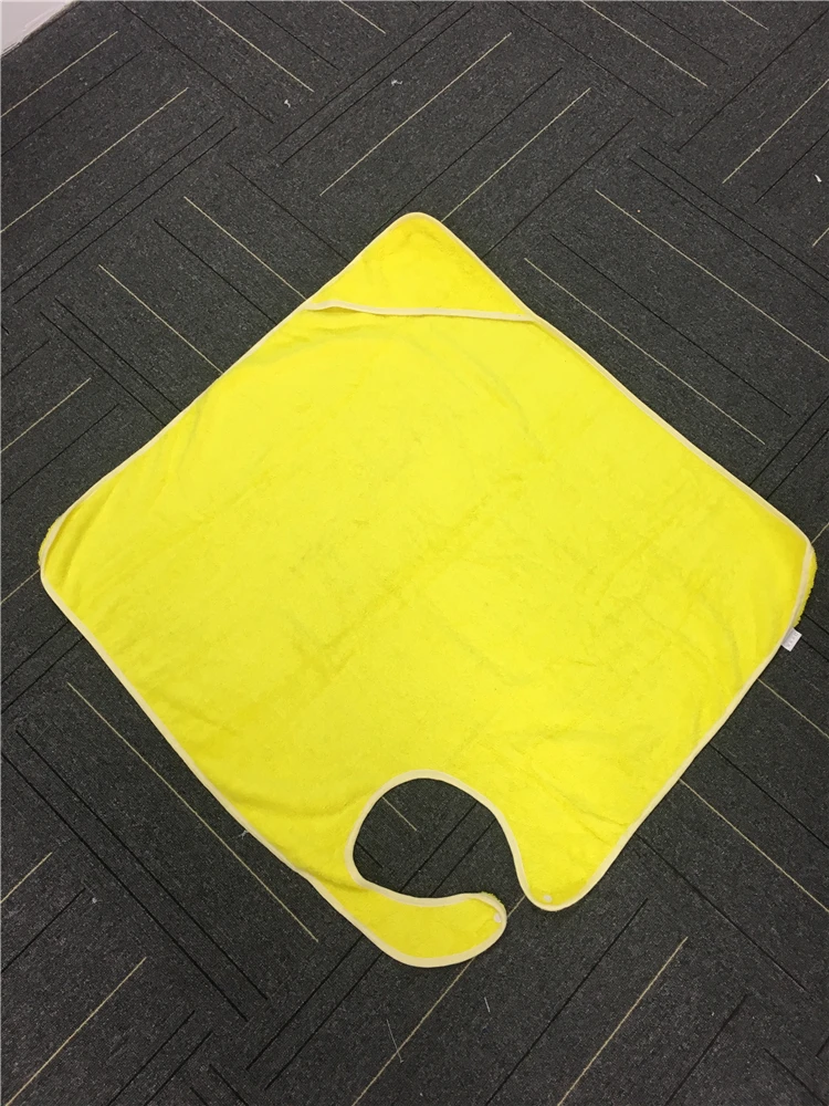 Custom Soft Hooded Hands Free Baby Towel Wrap Apron Baby Hooded Bath