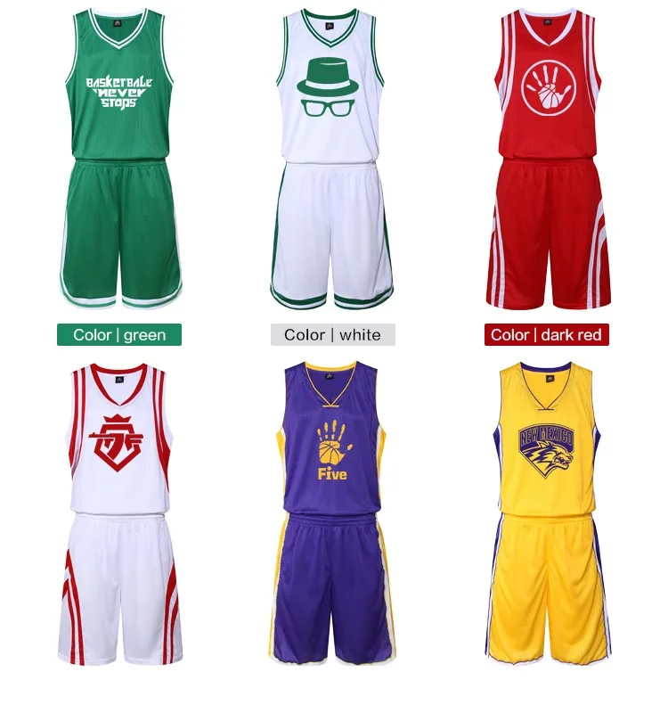 Factory Supplying Reversible Sublimated Basketball Jersey