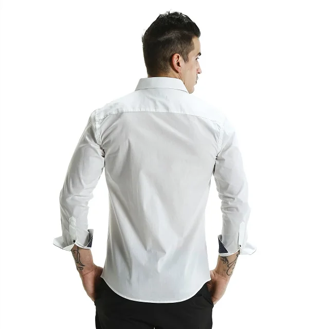 mens white cotton shirts uk