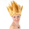 Yellow dragon ball strip cosplay DIY vertical hair wigs