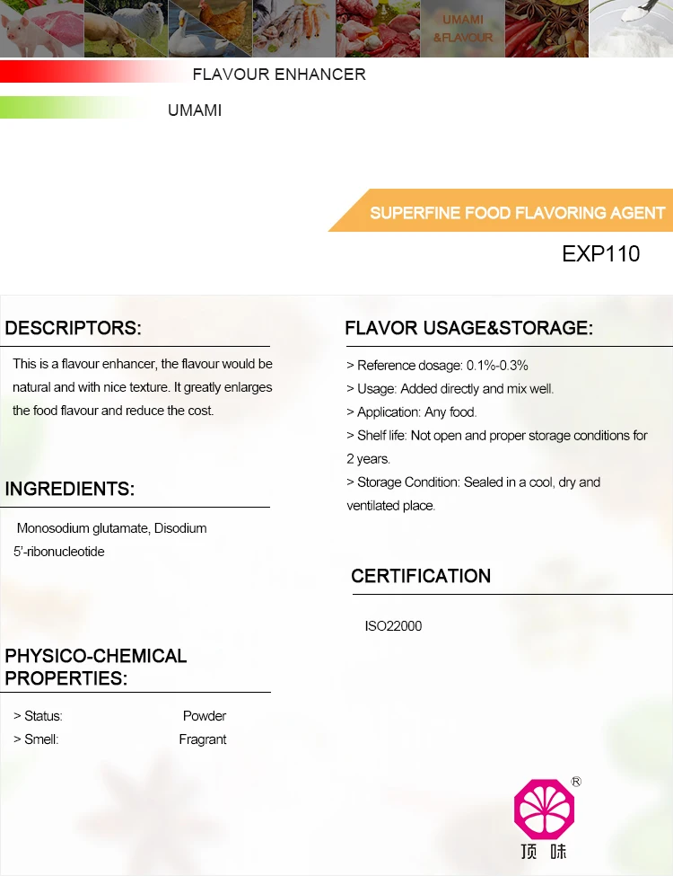 Superfine Food Preservatives Flavoring Agent Supplier