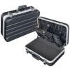Aluminum frame plastic hard ABS carry case for tool equipment storage display