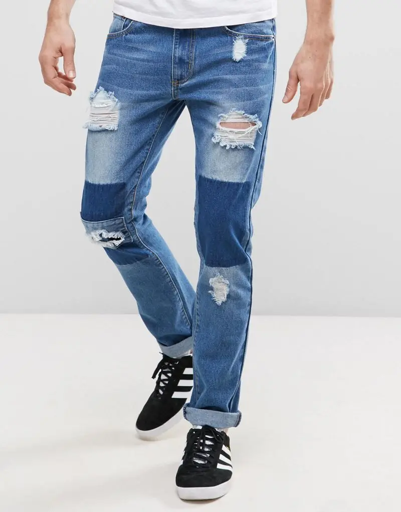 men's denim ripped jeans