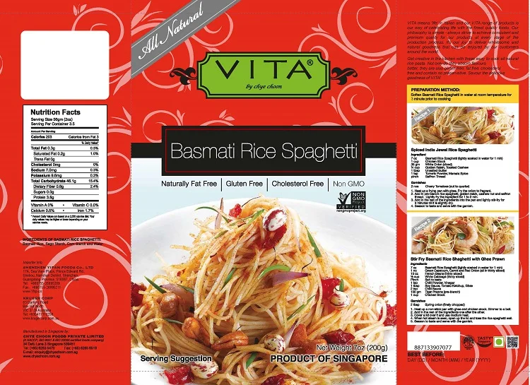 Refined Pasta Brands Vita Basmati Rice Spaghetti 200g Buy Refined Pasta Brands Spaghetti Brands Brands Pasta Product On Alibaba Com
