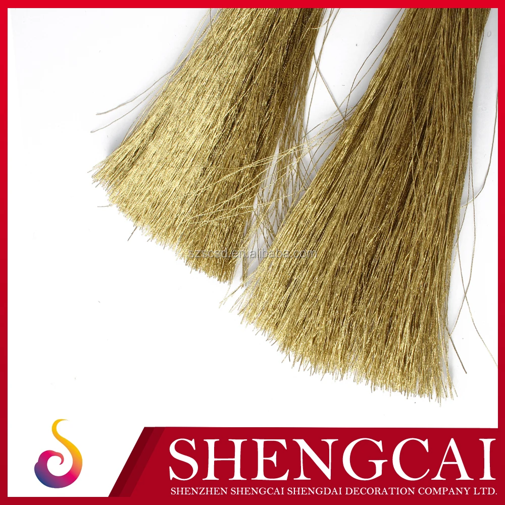 Wholesale Colorful Knotted Custom Length Fancy Gold Cord Tassel Rayon