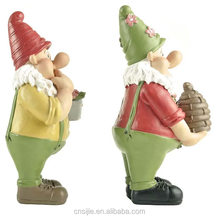OEM/ODM Custom Polyresin garden gnomes figurines decoration