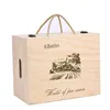 custom 6 bottle wine box for sales