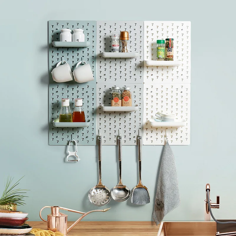
high quality DIY plastic wall-mounted storage rack 