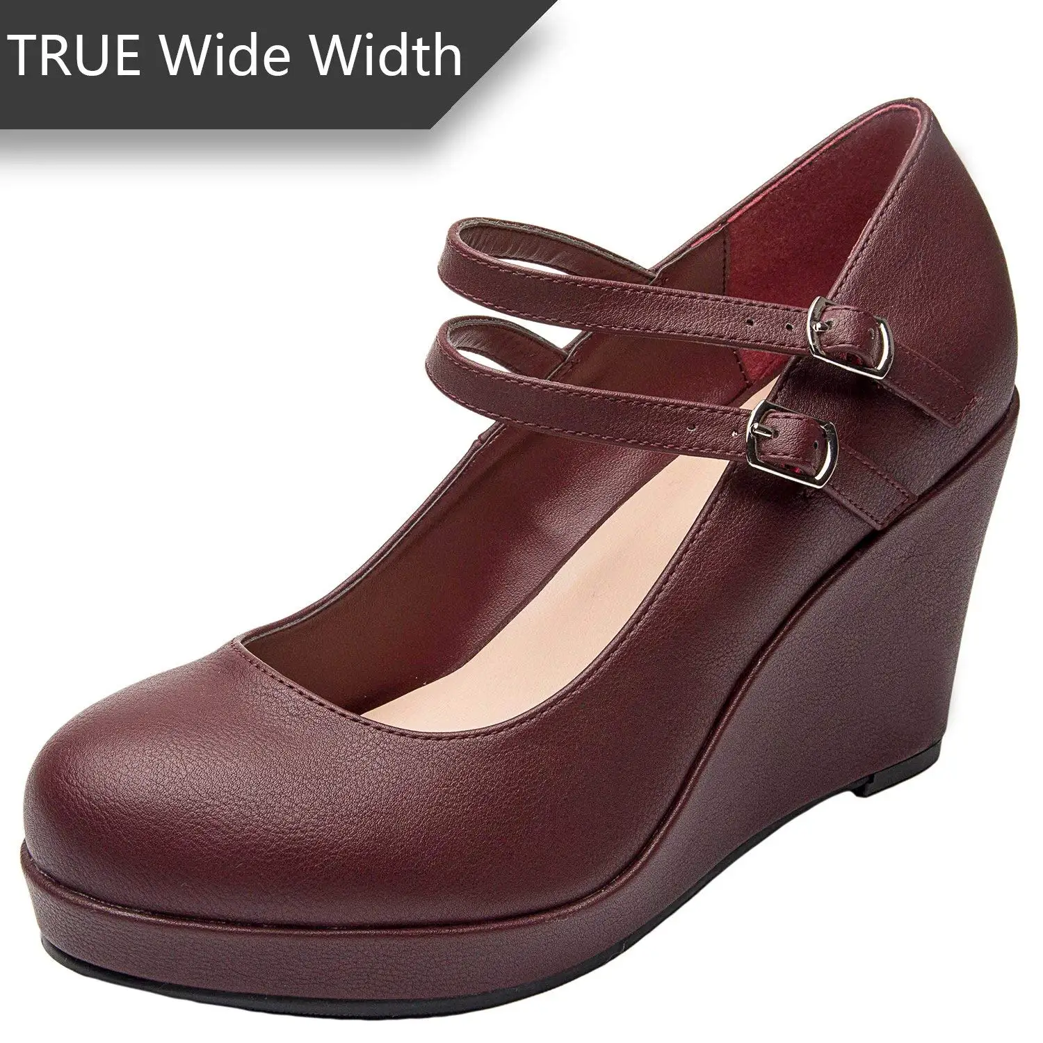 womens wide width wedges