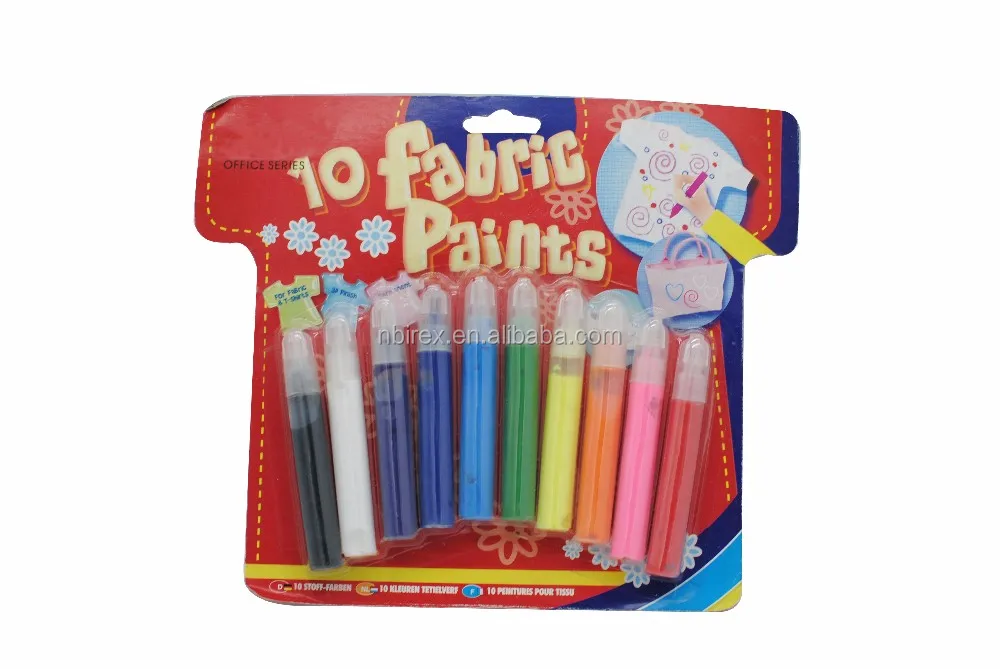 Wholesale 6pcs 10.5g Fabric Paints For Children School Diy Buy Fabric