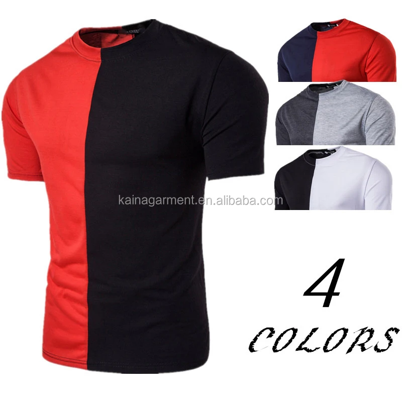 Hi Vis T Shirt Two Color Half Red Half Black T Shirt Printing Custom Buy T Shirt Printing Custom Hi Vis T Shirt Two Color T Shirt Product On Alibaba Com