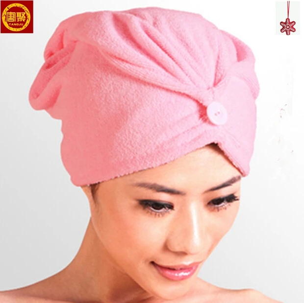 1-5PCS Hair Towel Coral Fleece Rainbow Towel Drying Hair Wrap Turban Bathing Cap 