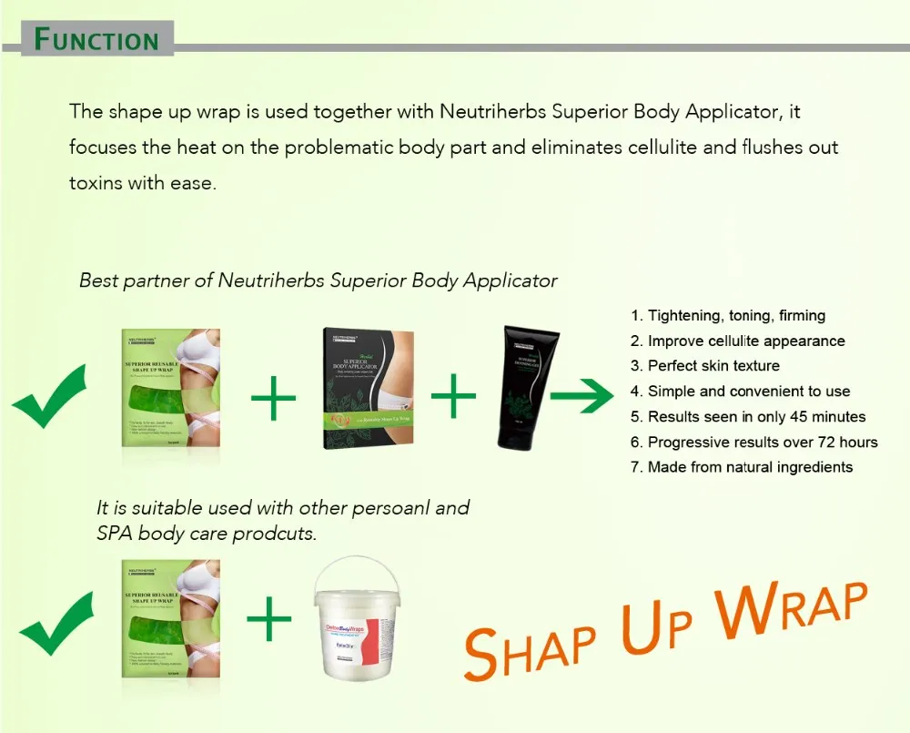 Wholesale Plastic Wrap Slimming Shape Up Wrap Waist Body Plastic