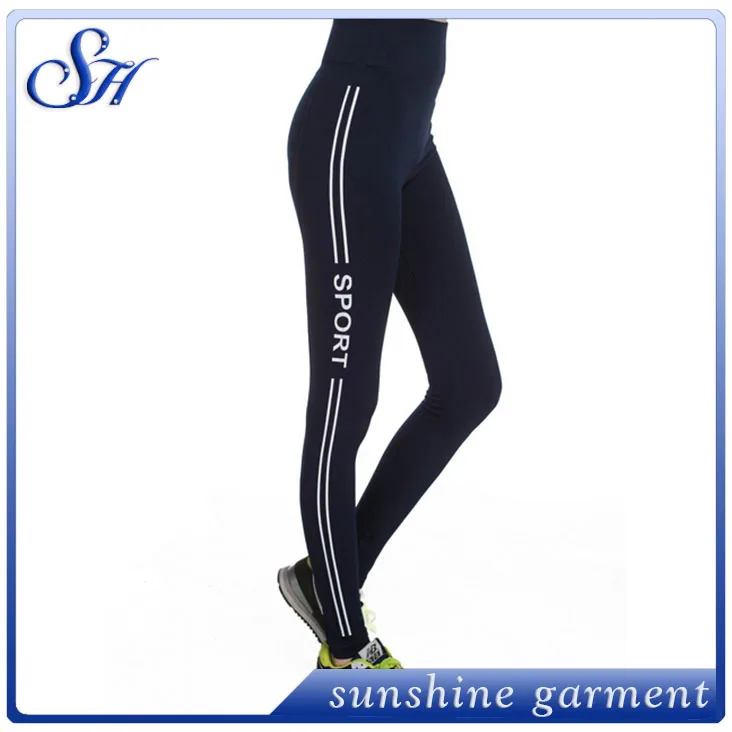 2017 New Sex High Waist Stretched Sports Pants Gym Clothes Spandex