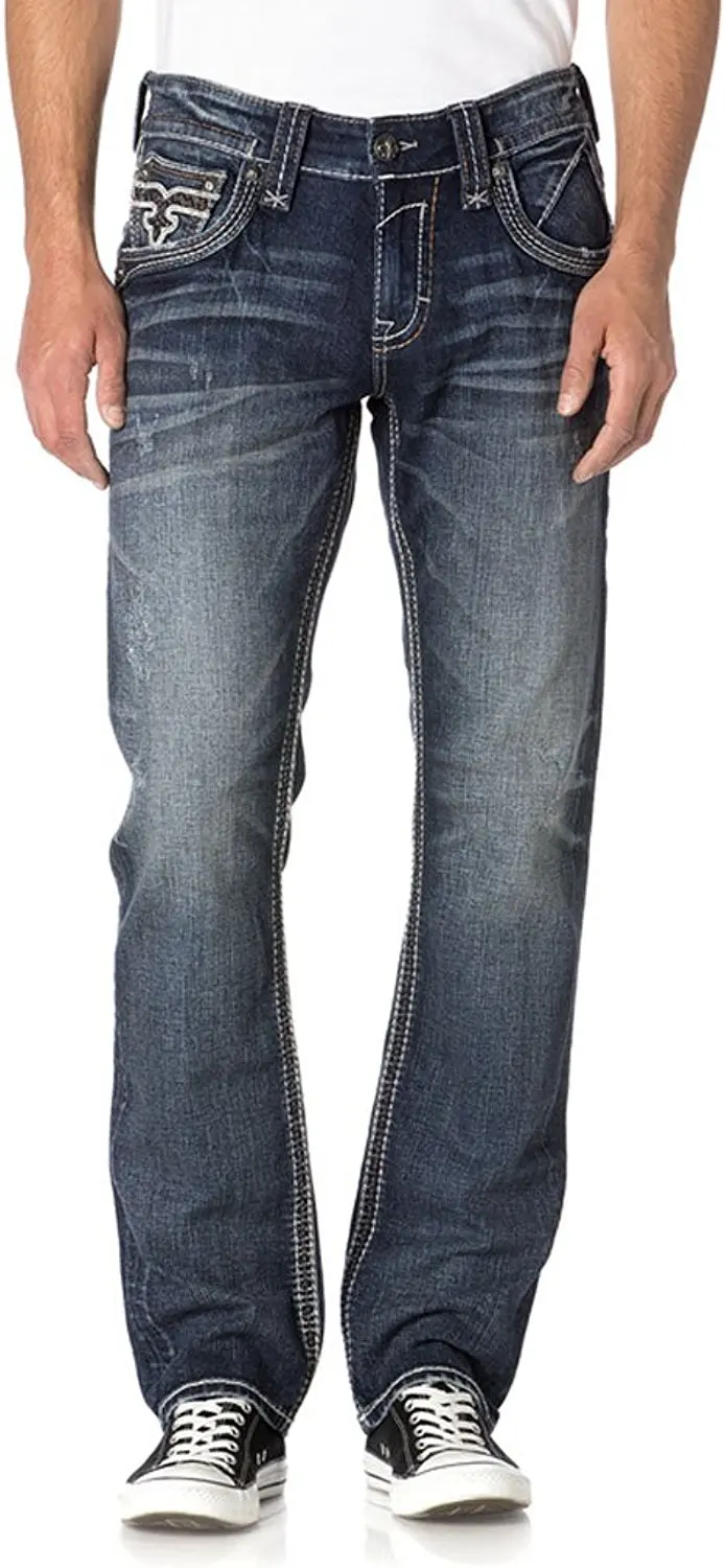 mens rock revival jeans wholesale