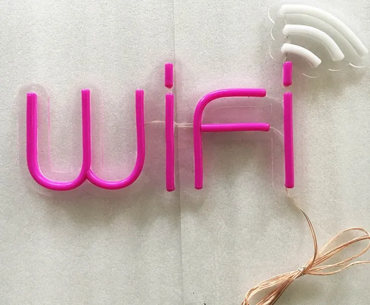 High Brightness Indoor Hanging Custom Led Lights Flex Acrylic Neon Sign