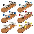 Professional Type Bearing Wheels Skid Pad Maple Wood Finger Skateboard Alloy Stent Bearing Wheel Fingerboard Novelty