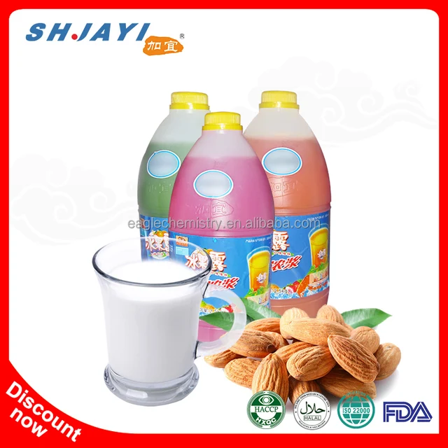 taiwan almond flavor fruit syrup concentrate suppliers for