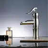 Brass Nickel Single Handle Bathroom Taps Vessel Deck Basin Sink Waterfall Faucet