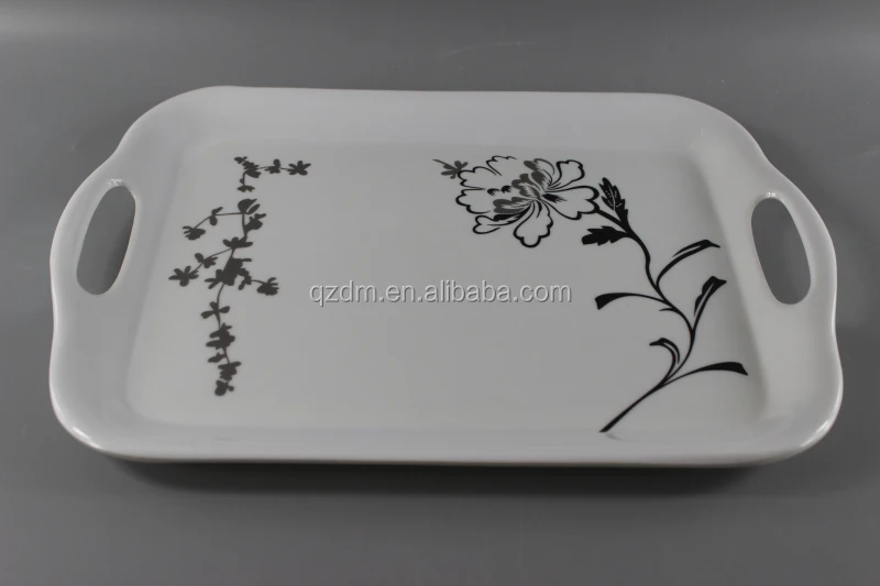 14-16-18 inch Melamine tray sets with handle Plastic