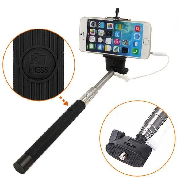 Как подключить монопод к айфону 2105 Newest Monopad Z07-5 Plus Cable Take Pole Selfie Stick Z07-5 Plus Monopod -