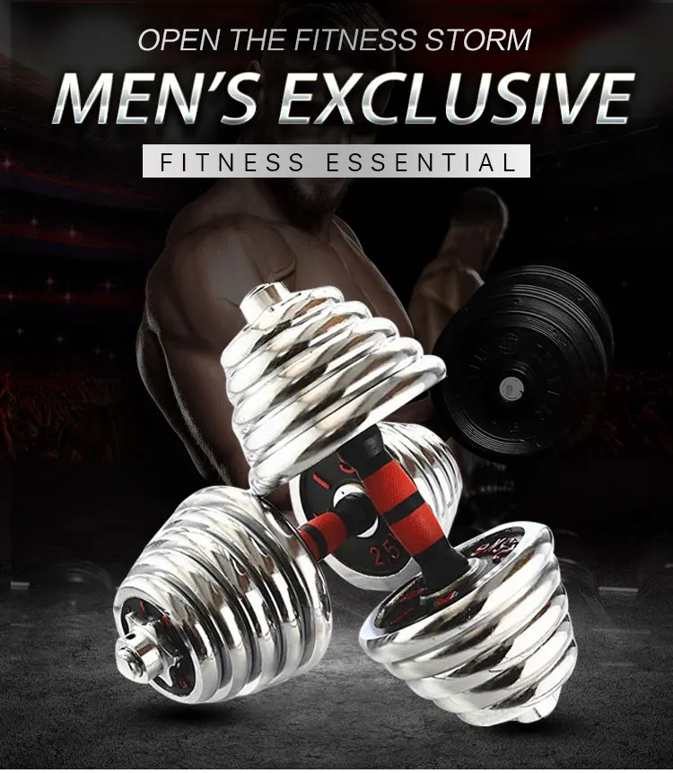 Top Quality Gym Cast Iron Adjustable 10Kg 50Kg Dumbbell Set\n