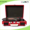 Two speed suitcase handle design record player vinyl turntable with RCA output phono