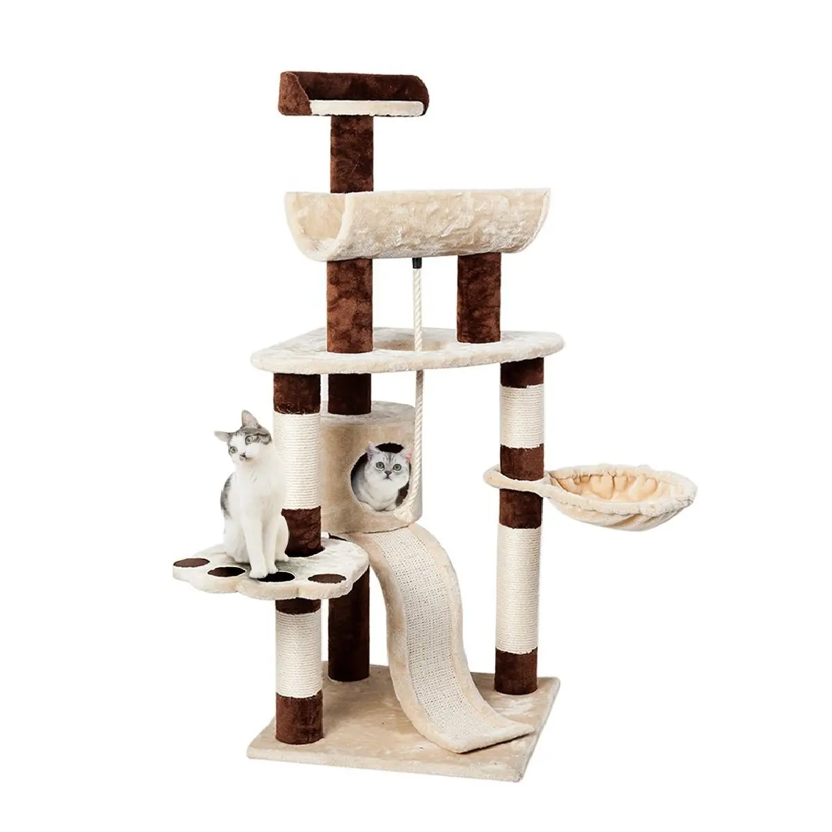 Buy New Pink 57" Cat Tree Condo Furniture Scratch Post Pet ...